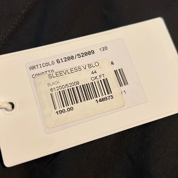 NWT Gran Sasso Sleeveless Top in Black - Picture 5 of 9